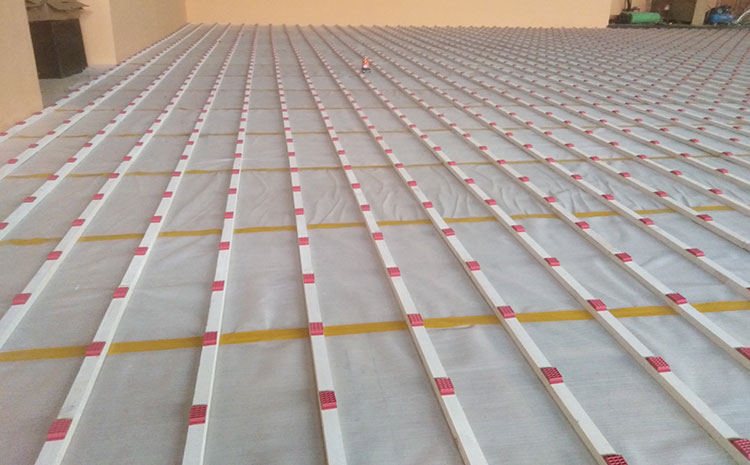 北京企口體育場地板施工方案